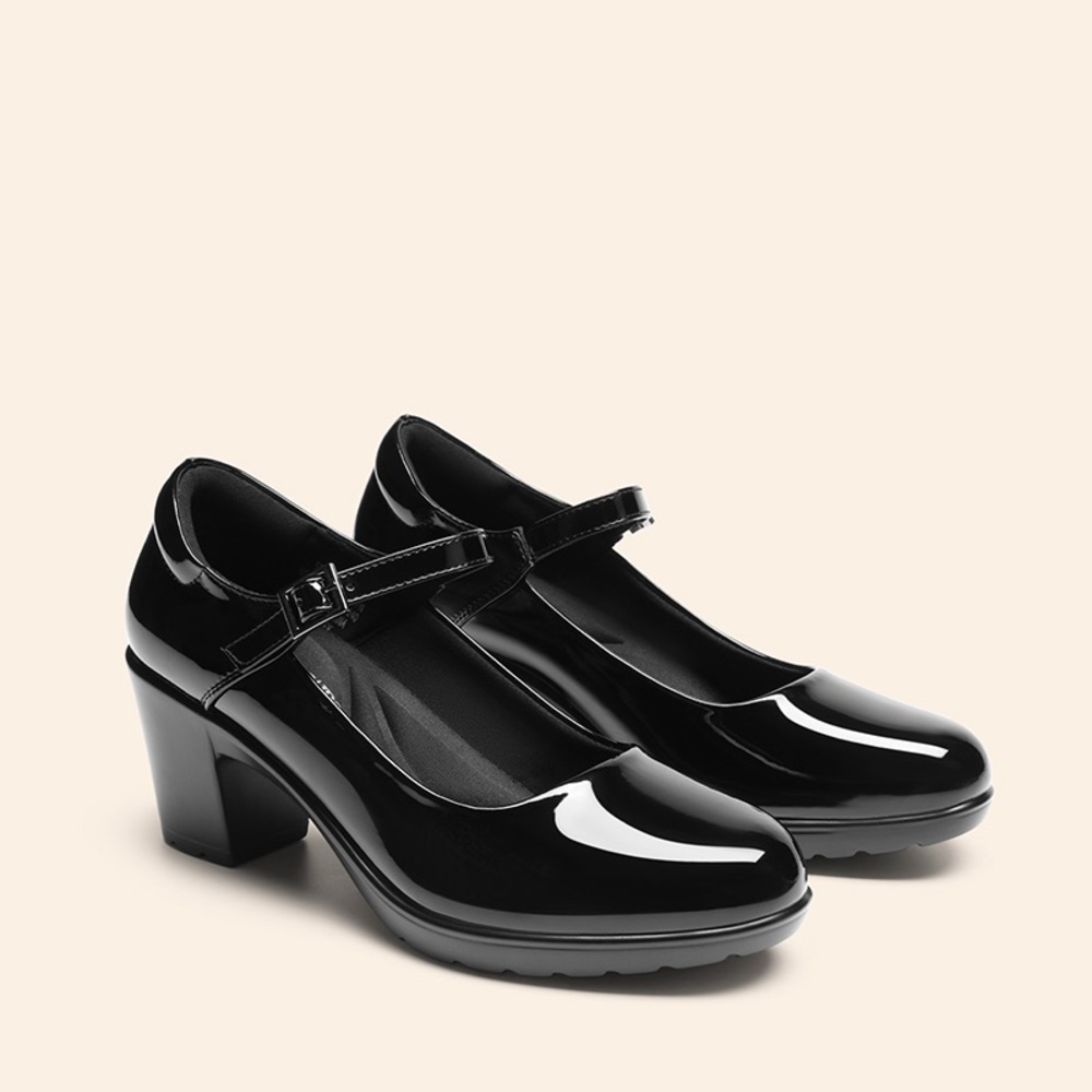 [Stand All Day Pumps] Edenia Round Toe Mary Jane Pumps